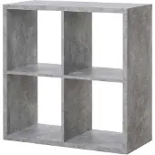 Die Möbelfundgrube Standregal Betonoptik 73 x 73 cm - 4 Fächer - MAX