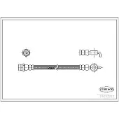 CORTECO 19032613 Bremsschlauch Hinten Links für OPEL Monterey A (M92) für VAUXHALL Monterey (M92)