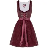 Spieth & Wensky Spieth & Wenksy Dirndl Damen rot bedruckt, 34 743570-0002-00340