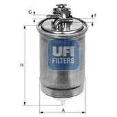 Ufi Kraftstofffilter 24.404.00 für VW New Beetle Schrägheck (9C1, 1C1) Filtereinsatz