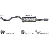 ERNST 243056 Endschalldämpfer für AUDI A4 Limousine (8D2, B5) Auspuff