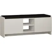 CALICOSY | Schuhschrank Zulla Wit Spaanplaat 110x43x37 cm | NADUVI