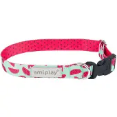 Amiplay BeHappy S Wassermelone verstellbares Halsband