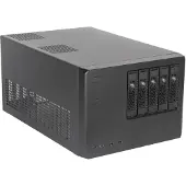 Silverstone CS351, Server, Schwarz, micro ATX, Mini-DTX, Mini-ITX, Stahl, Kunststoff, 8,2 cm, 36,8 cm