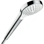 Hansgrohe Croma Select S, Handduschbrause mit Kopf, Chrom, Weiß, Wand