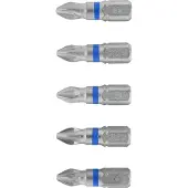 Connex Bit Pozidriv 2 5 Stück PZ2 Torsion/Diamant GLO760251850