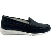 Waldlaufer 331511 199 194 Damen Slipper Hinata Dunkelblau, Blau, Gr. 41/2