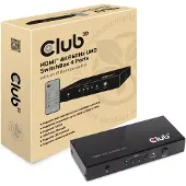 Club 3D CLUB3D HDMI 2.0 UHD SwitchBox 4 Ports, HDMI, 2.0a, 4096 x 2160 Pixel, Schwarz, Metall, 4K Ultra HD