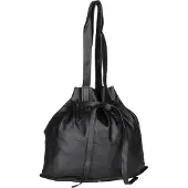 Greenburry Shopper Leder 37x32cm Beuteltasche "Eva" Schultertasche schwarz