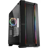 Sharkoon ELITE SHARK CA200M, Midi Tower, PC, Schwarz, ATX, EATX, micro ATX, Mini-ITX, SSI CEB, SSI EEB, Blau, Grün, Rot, 16,5 cm