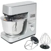 Bestron Küchenmaschine 4-in-1 1200W 38,5 cm Edelstahl silber