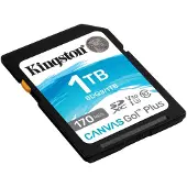 Kingston Technology Canvas Go! Plus 1TB SDXC Canvas Go Plus 170R C10 UHS-I U3 V30, 1 TB, SD, Klasse 10, UHS-I, 170 MB/s, 90 MB/s