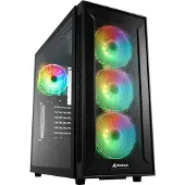 Sharkoon TG6M RGB, Tower, PC, Schwarz, ATX, micro ATX, Mini-ITX, Gaming, Multi