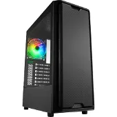 Sharkoon SK3 RGB, Midi Tower, PC, Schwarz, ATX, micro ATX, Mini-ITX, Multi, Taschenlüfter
