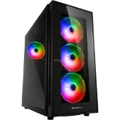 Sharkoon TG5 Pro RGB, Midi Tower, PC, Schwarz, ATX, micro ATX, Mini-ITX, Stahl, Gehärtetes Glas, Gaming