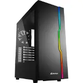 Sharkoon RGB Slider, Midi Tower, PC, Schwarz, ATX, micro ATX, Mini-ITX, Gaming, 15,7 cm