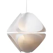 Frandsen Hängelampe Nova, dimmbar, weiß / opal, für Wohn- / Esszimmer, Kunststoff, Modern, Pendelleuchte