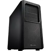 Silverstone SETA D1, Midi Tower, PC, Schwarz, ATX, EATX, micro ATX, Mini-ITX, SSI CEB, Kunststoff, Stahl, 18,2 cm