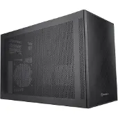 Silverstone SST-SG17B, Cube, PC, Schwarz, micro ATX, Mini-DTX, Mini-ITX, Aluminium, Kunststoff, Stahl, Gaming