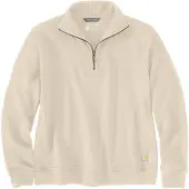 Carhartt Pullover Fiber Series Half-Zip Sweatshirt Damen Oat Milk-M