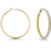 GUESS JUBE02247JWYG Damen-Ohrringe Creolen Goldfarben 50 mm
