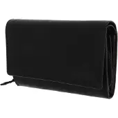 Mustang Leder Geldbörse Udine Wallet with Flap Black schwarz