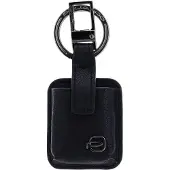 Piquadro Schlüsselanhänger Black Square Key Holder With CONNEQU Nero