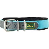 Hunter - Collar Convenience Comfort - Hundehalsband Gr Halsumfang 52-60 cm - Breite 2,5 cm turquoise