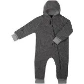 Pure Pure Pure Wollwalk-Overall mit Kapuze und Klappbündchen, grau, 86
