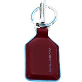 Piquadro Schlüsselanhänger Blue Square Keychain With Carabiner Hook Rosso