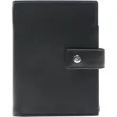 Esquire Leder Geldbörse Rome Wallet High Black schwarz