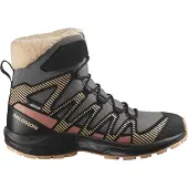 Salomon Kinder Stiefel SHOES XA PRO V8 WINTER CSWP J Pewter/Bla
