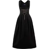 Stockerpoint Langes Dirndl "Amber" in schwarz | Gr.: 34