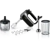 Bosch MFQ4, Handmixer, Schwarz, Schlagen, Kneten, Mixen, Rührer, 1,4 m, 0,75 l, 0,5 l
