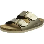 Rohde Damen Clogs Pantoletten Weite G Perlato Schnalle Alba 5623, Größe:39 EU, Farbe:Braun