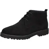 Sioux Schnürstiefelette "Meredith-702-H", Damen, Gr. 40 (UK 6 1/2), schwarz, Obermaterial: 100% Lammveloursleder LAVL. 100% Gummi rubber., Schuhe Schnürstiefelette