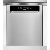 Bauknecht B0U D651A X, Unterbau, Standardgröße (60 cm), Edelstahl, Edelstahl, Tasten, 1,3 m
