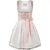 Stockerpoint Dirndl "Siloh" in Hellgrau/ Rosa - 44