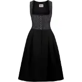 Stockerpoint Langes Dirndl "Dakota" in schwarz | Gr.: 40