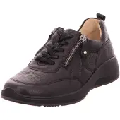 Waldlaufer Schnürhalbschuhe in schwarz, Gr. 6.5