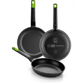 BRA A841201, Rund, Allzweckpfanne, Schwarz, Grün, Teflon Classic, Gastro, Aluminium-Guss