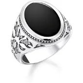 Thomas Sabo TR2454-641-11 Herren-Siegelring mit schwarzem Onyx Silber