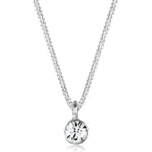 Elli Halskette 925 Sterling Silber Kreis in Silber | Gr.: 50 cm