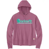 Carhartt Kapuzenpullover Fiber Series Graphic Sweatshirt Damen Woodrose-M