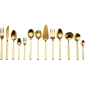 Guido Maria Kretschmer Home & Living Guido Maria Kretschmer Home&Living Besteck-Set "GMK, Golden Look", (Set, 68 tlg.), Tafelbesteck, Präsentschachtel, PVD gold mattiert