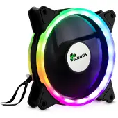 Inter-Tech RS-041 RGB, Ventilator, 12 cm, 1200 RPM, 22 dB, 59,47 cfm, Schwarz