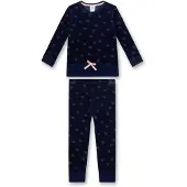 Sanetta Schlafanzug "Pyjama", Jungen, Gr. 104, blau (dunkelblau), Obermaterial: 80% Baumwolle CO(Bio). 20% Polyester PES., Homewear-Sets Schlafanzug