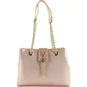 Valentino Schultertasche Divina Lady Shoulder Bag S Rosa Metallizato