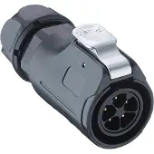 Lutronic 0252 02 Rundsteckverbinder Stecker, gerade Gesamtpolzahl: 2 1 St.