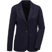 Goldner Damenblazer mit Reverskragen und Paspeltaschen in marine | Gr.: 52
